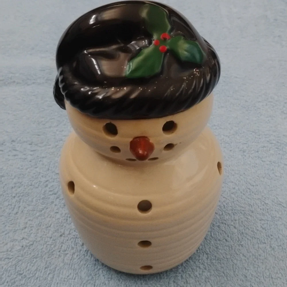 Snowman Tealight Candle Holder!